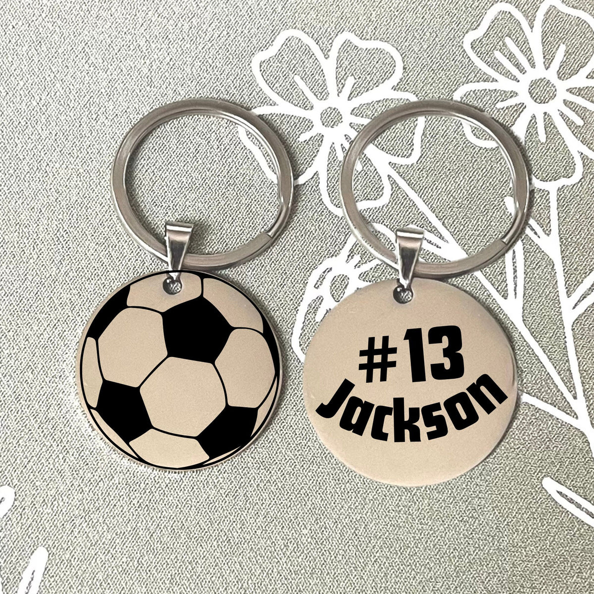 Personalized Soccer Keychain - Score Your Style on the Go