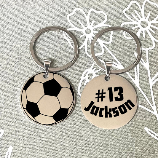 Personalized Soccer Keychain - Score Your Style on the Go