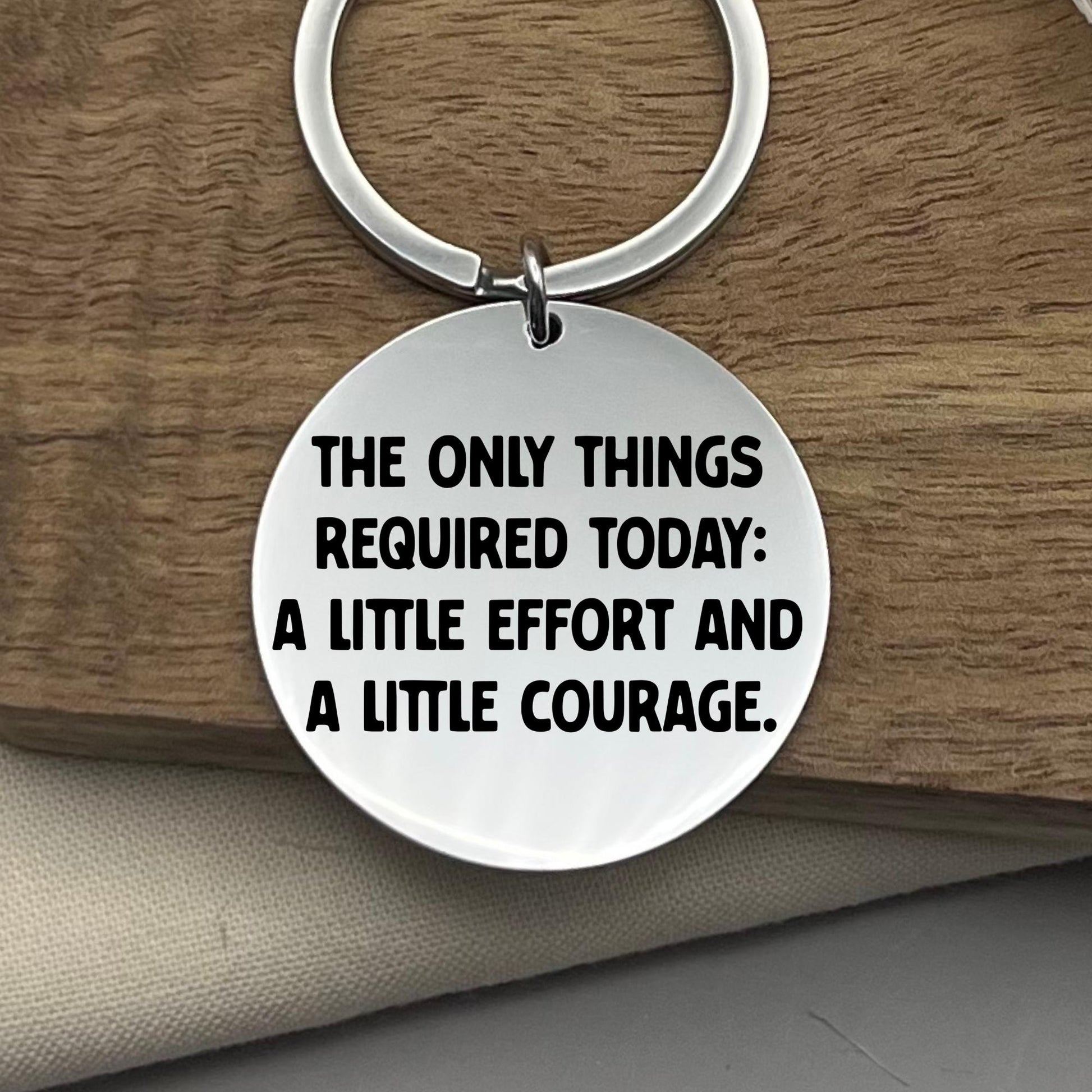 Personalized Motivation Keychain: Stainless Steel Pocket Reminder