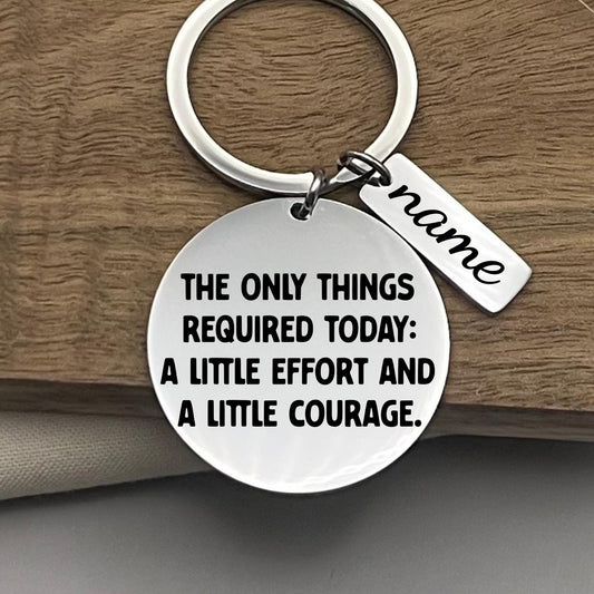 Personalized Motivation Keychain: Stainless Steel Pocket Reminder